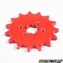 15 dente 420 roda dentada de saída da caixa Derbi,  Aprilia,  Gilera... vermelho