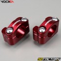 Handlebar clamps 22mm to 28mm Voca red