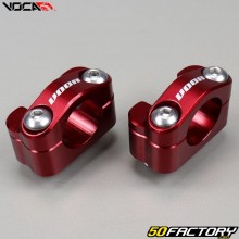 Handlebar clamps 22mm to 28mm Voca red