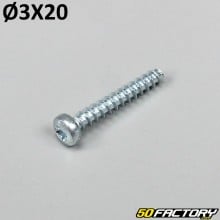 3x20 mm screws for lights, indicators... (per unit)