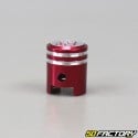 Valve caps alu piston red