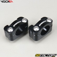 Handlebar clamps 22mm to 28mm Voca black