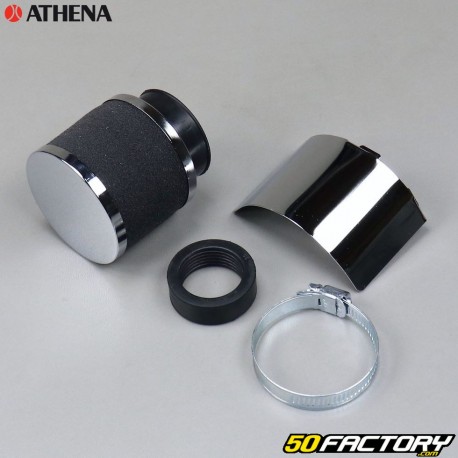 Straight foam air filter Ø30mm chrome PHVA PHBN Athena