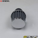 Bent horn air filter XL Ø30mm chrome PHBG Athena