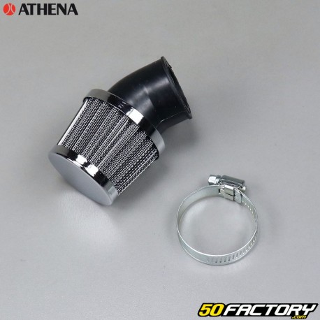 Air filter horn angled Ø30mm chrome PHBG Athena