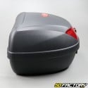 Top case Motocicleta 51L preto e scooter universal (refletor vermelho)