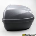 Top case 51L schwarz Motorrad und Universalroller (weißer Reflektor)