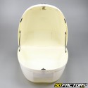 Top case 28L white motorcycle and universal scooter (white reflector)