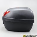 Top case 28L black motorcycle and universal scooter (red reflector)