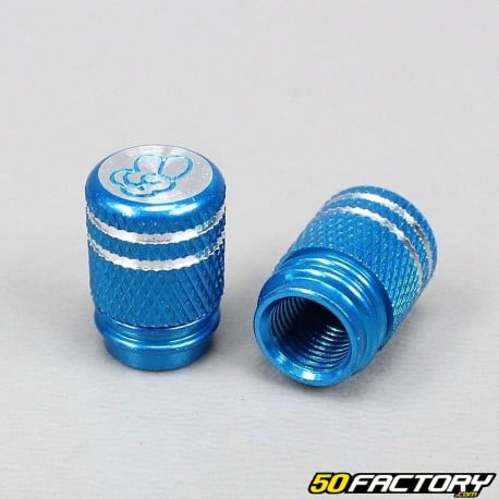 Bouchons de valve alu tuning bleu