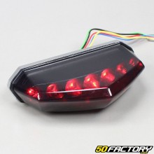 Rücklicht mit LEDs DRX (Bremslicht, integriertes Standlicht und Blinker) schwarz