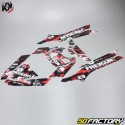 Kutvek Deko-Kit Freegun Attack MBK Booster  et  Yamaha BW&#39;s (von 2004) rot