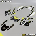 Kit decorativo Gencod Derbi DRD, Gilera SMT,  RCR (2011 a 2017) amarelo