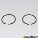 Piston rings type origin Peugeot vertical and horizontal Buxy, Ludix, XP ... 50 2T