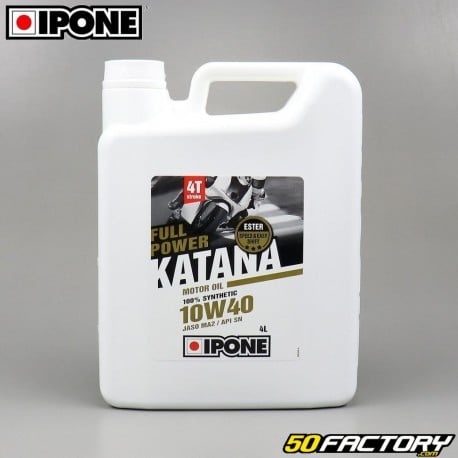 Aceite de motor 4T 10W40 Ipone Fullpower Katana 100% de síntesis (puede 4L)