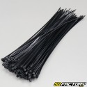 Plastic clamps (rislan) black 200 mm (100 pieces)