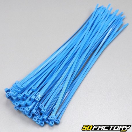 Blaue Kunststoffhalsbänder 250mm (100-Teile)