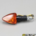 Bulb flashing Arrow carbon reversible orange cabochon