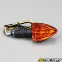 Bulb flashing Arrow black reversible orange cabochon (single) V1