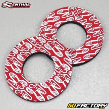 Handlebar grip donuts Renthal red