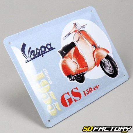 Plaque émaillée Vespa Classic 15x20 cm