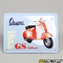 Targa smaltata Vespa Classic 15x20 centimetri