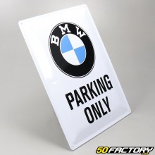 Emailliertes Dekoschild BMW Parking 30x40cm