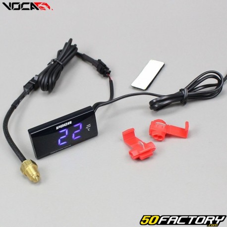 Thermomètre Voca Racing 0-120 ° C LED azul universal