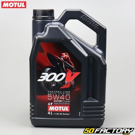 Engine oil 4T 5W40 Motul 300V Factory Line 100% synthetic Ester Core 4L