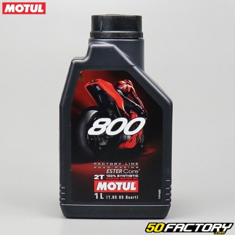 2T Motor Oil Motul 800 Factory Line Road Racing 100% synthetic Ester Core 1L