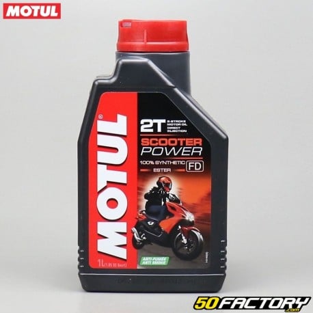 Huile moteur 2T Motul Scooter Power 100 % synthetic Ester 1L