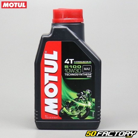 Óleo do motor 4T 10W30 Tecnossíntese da Motul 5100 1L