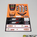 Universal decoration kit for front fender and rear orange