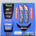 Universal fender front and rear blue decoration kit