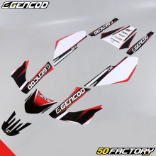 Decoration kit Gencod Derbi Senda (2004 to 2010) red