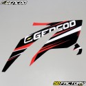 Kit grafiche adesivi Gencod Beta RR 50, motociclista, Track (2004 a 2010) rosso