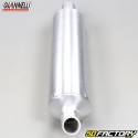 Round universal silencer Giannelli aluminum (length 260mm Ø28mm)