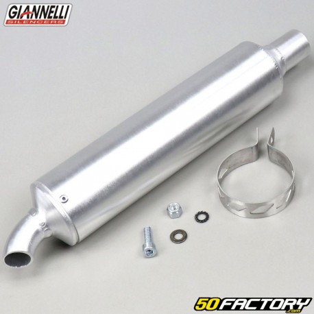 Round universal silencer Giannelli aluminum (length 260mm Ø30mm)