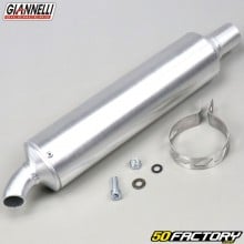 Silenciador universal redondo Giannelli aluminio (longitud 260 mm Ø30mm)