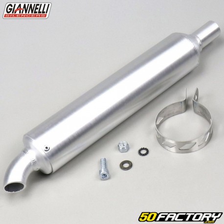 Round universal silencer Giannelli aluminum (length 260mm Ø22mm)