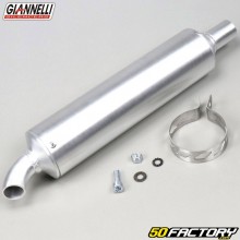 Silenciador universal redondo Giannelli aluminio (longitud 260 mm Ø26mm)