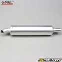 Round universal silencer Giannelli aluminum (length 260mm Ø26mm)