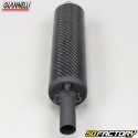 Round universal silencer Giannelli black carbon (length 205mm Ø18mm)