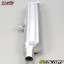 Oval universal silencer Giannelli aluminum (length 360mm Ø28mm)