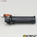 Mini Targa gas grips (with tensioner) with left cover Peugeot 103, MBK 51 ... Lusito black