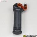 Mini Targa gas grips (with tensioner) with left cover Peugeot 103, MBK 51 ... Lusito black