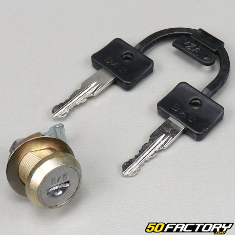 Fuel door lock, saddle Derbi,  Peugeot,  Rieju,  Aprilia,  Gilera,  Beta...