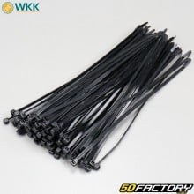 Plastic clamps (rislan) black 300 mm (100 pieces)