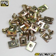 Tornillos y clips de carenado de 4 mm (paquete de 20 mm) Fifty