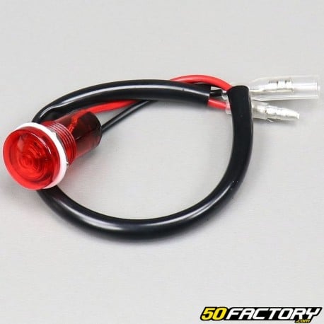 Adaptable red indicator 12V 18mm